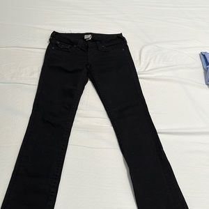 Black True Religion Low rise Jeans